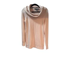 French Connection Cozy Soft Pink Cowl Neck Sweater Size Large